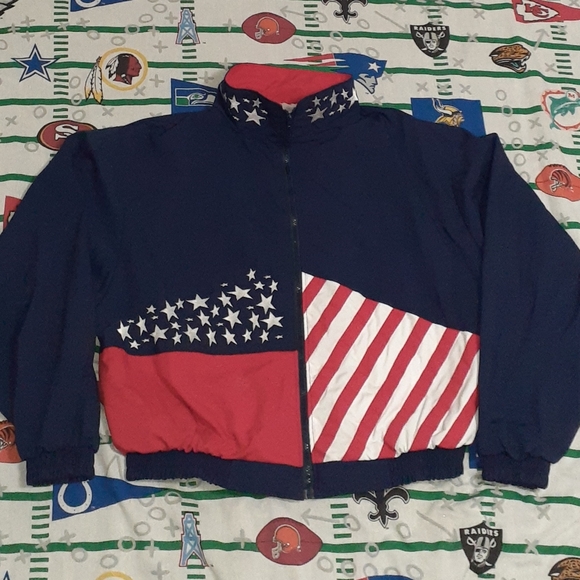 Vintage Jackets & Coats 8s Usa American Flag Track Jacket